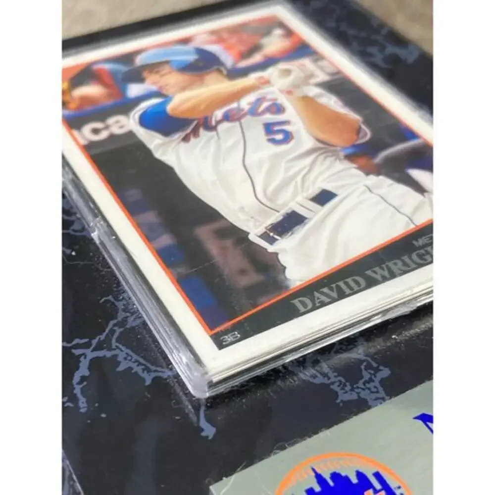 David Wright New York Mets Baseball‎ Card Plaque Topps MLB Display Collectible